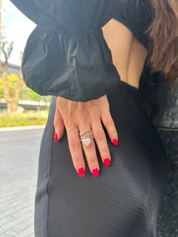 Кольцо Fluid с жемчужиной