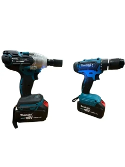 Набор 4в1. Шуруповерт, Перфоратор, Болгарка, Гайковерт. 6 Ah 2 акб, ЗУ и кейс в комплекте.