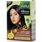 Краска для волос Dabur Vatika Henna Natural Brown № 4 на основе хны Коричневая 6х10=60 г