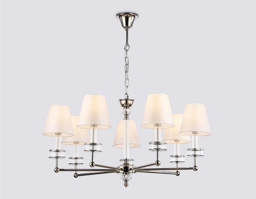 Ambrella Подвесная люстра с абажурами и хрусталем Classic LH71003