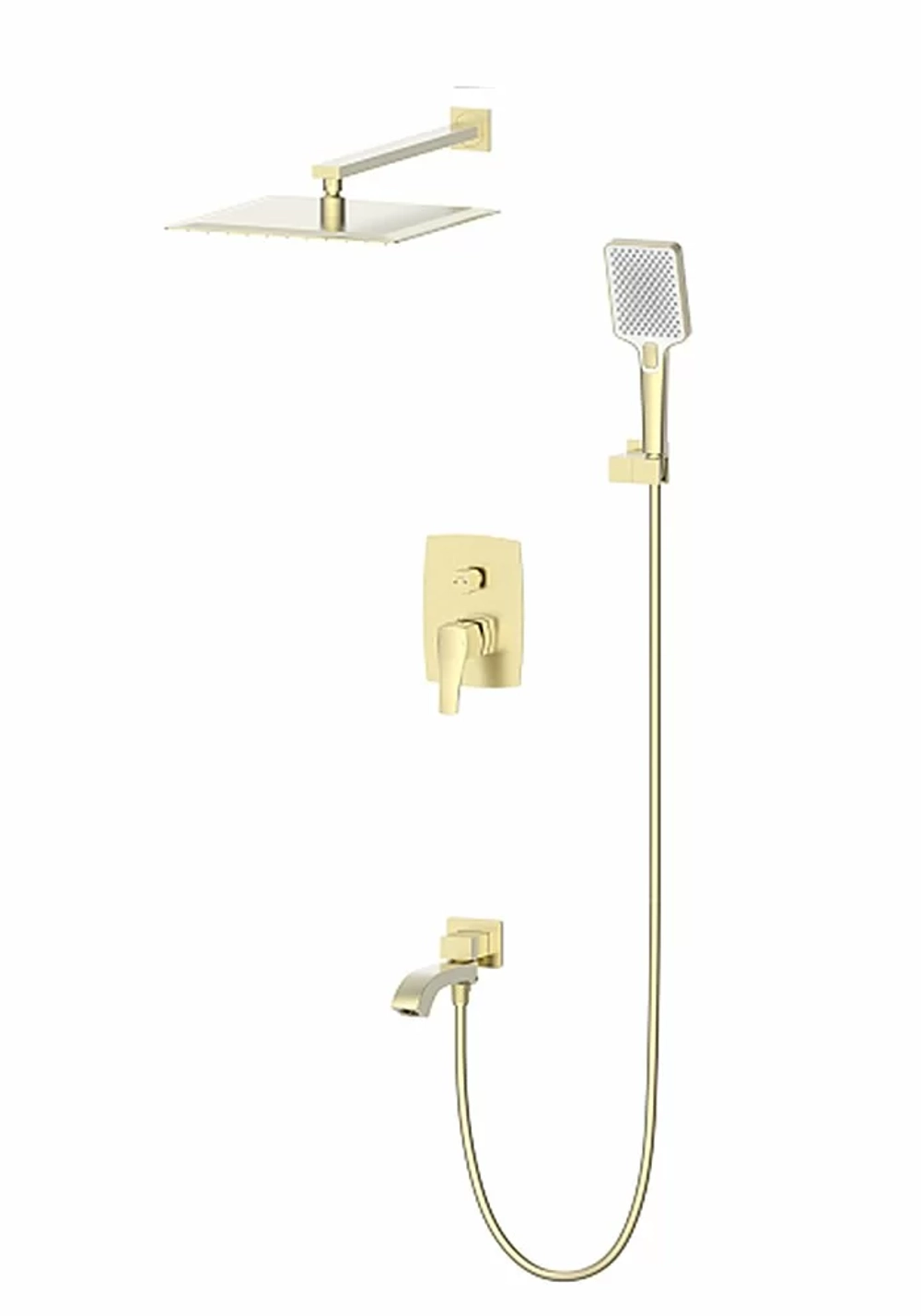 Душевая система встраиваемая WONZON & WOGHAND FLEX WW-88939072-BG брашированное золото