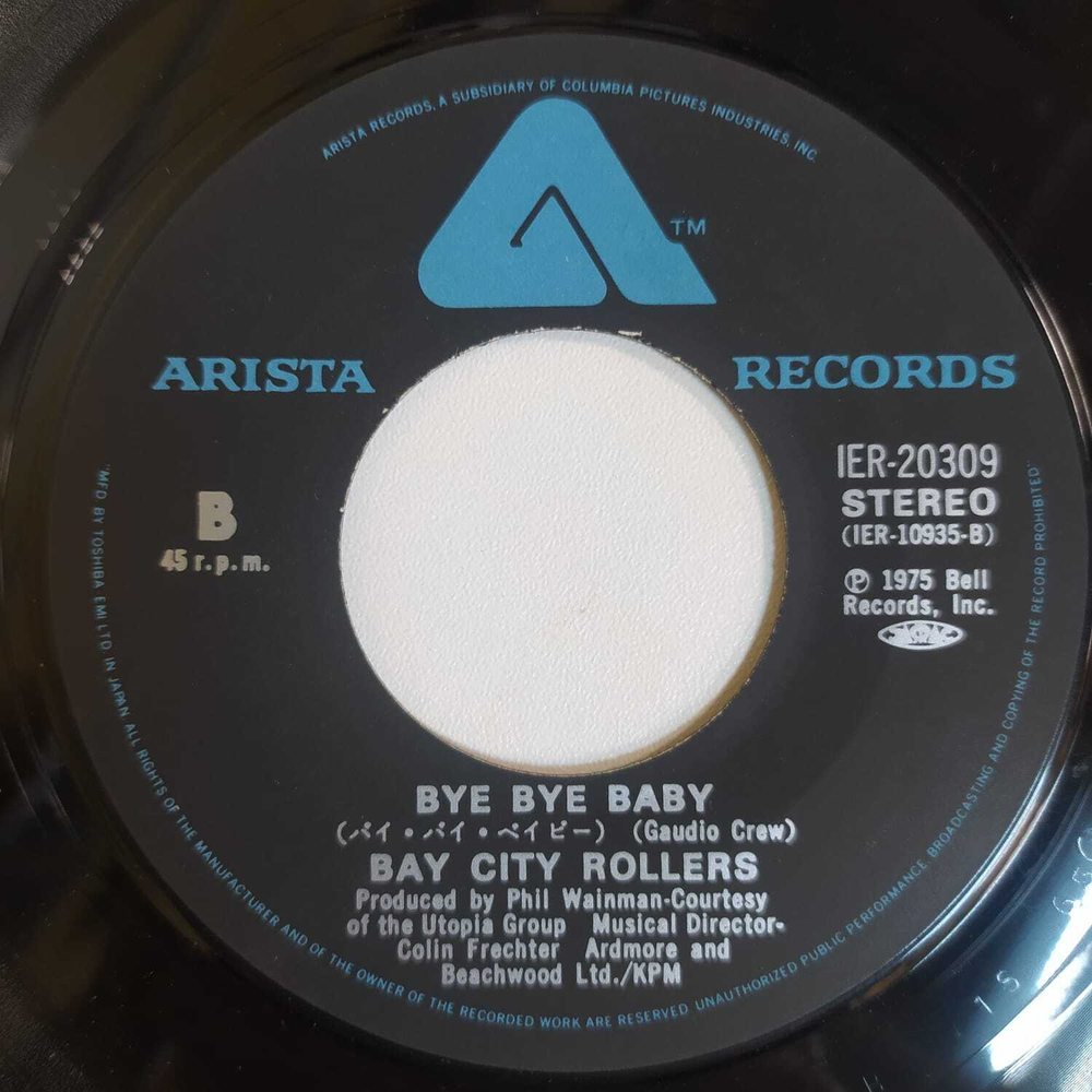 Bay City Rollers - Saturday Night/Bye Bye Baby (Япония 1977г.) 7", Single