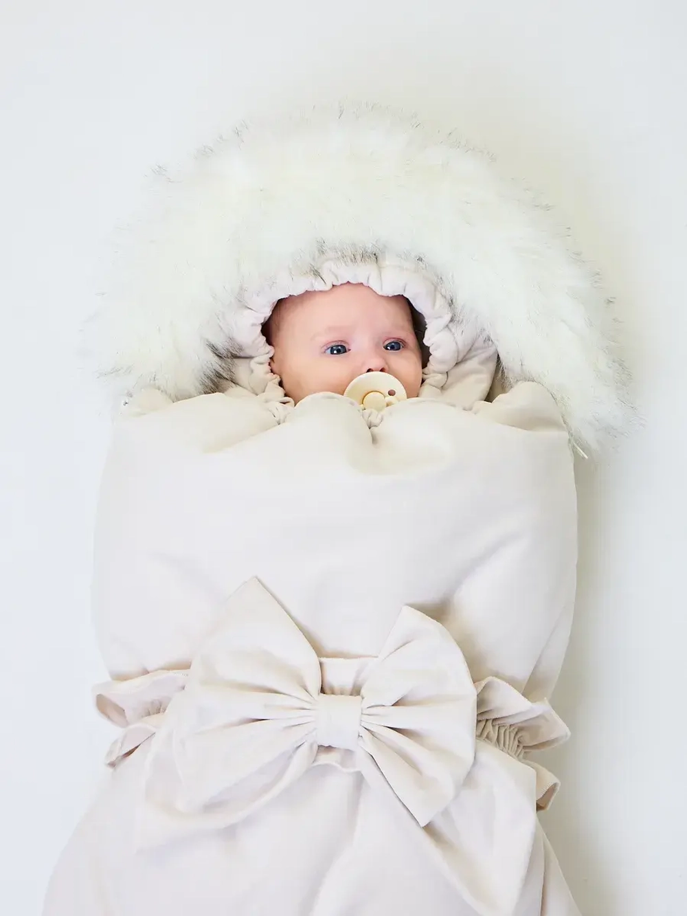 Конверт на выписку новорождённому зимний