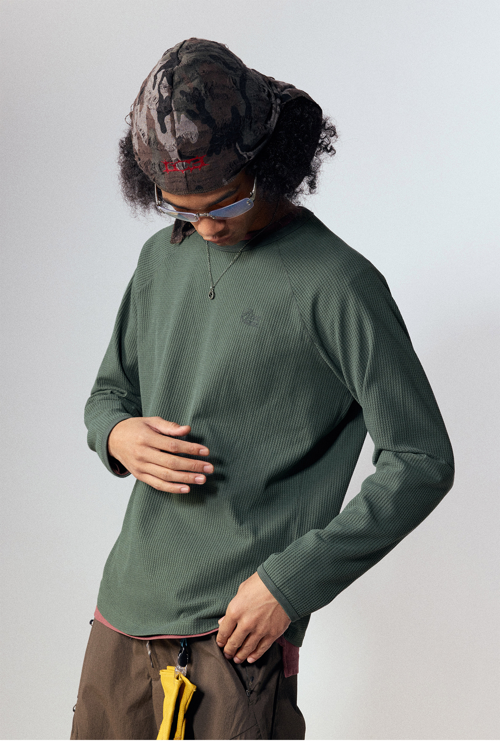 Лонгслив Nothomme Waffle Grid Basic Long-Sleeve