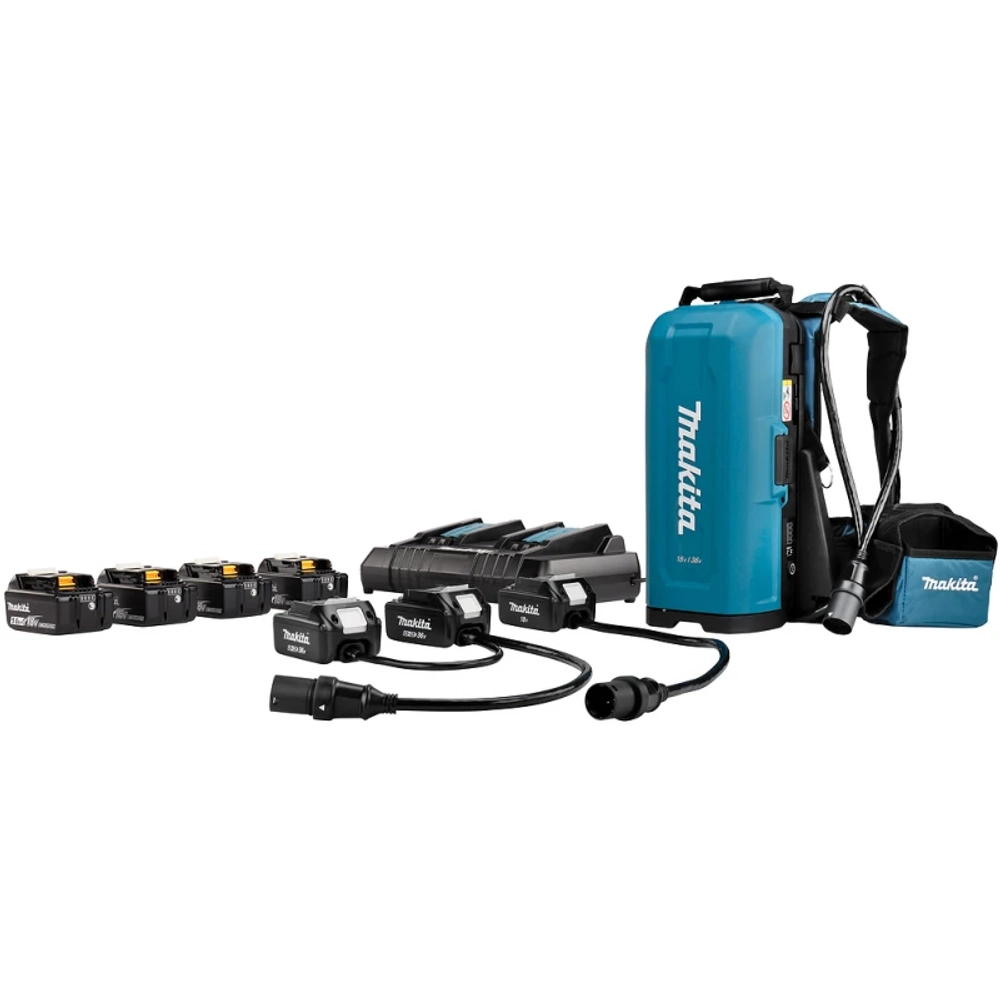 Makita PDC01 адаптер ранцевый для аккумуляторов (BL1850Bx4 шт., DC18RD) 191C62-8