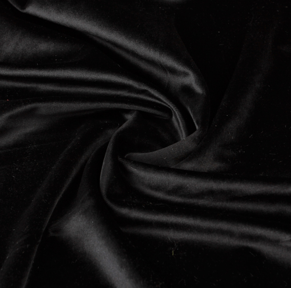 Бархатная ткань Astra/Black/Испания Ш-280 см.
