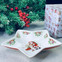 Lenardi 205-290 Блюдо 20см НОВЫЙ ГОД в под.уп.(х36)Фарфор