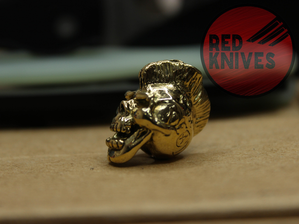 Бусина темлячная "Панк", латунь