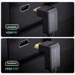 Кабель HDMI - HDMI 90°, 2m UGREEN 10173