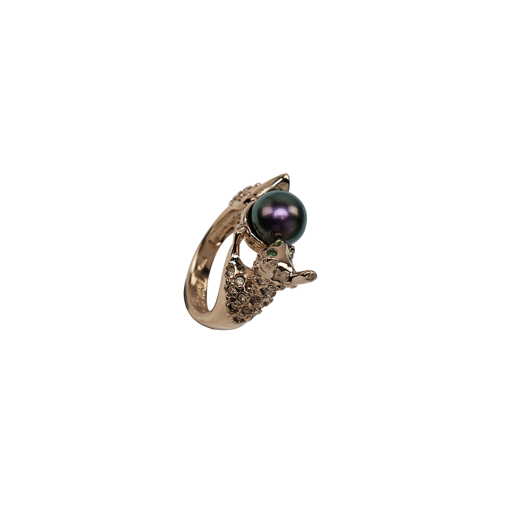 "Белка" кольцо в золотом покрытии из коллекции "Волшебный лес" от Jenavi