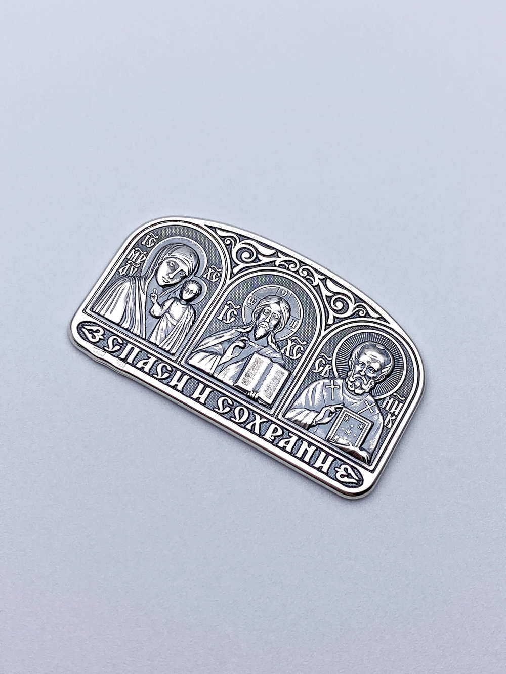 Образок из серебра/Белый