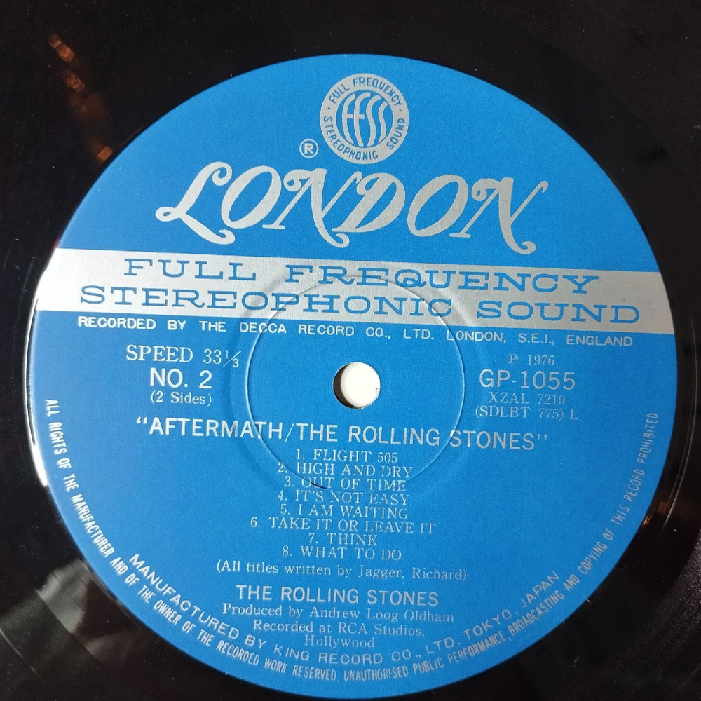 Винтажная виниловая пластинка LP The Rolling Stones Aftermath (Japan 1976) (No Obi) Lady Jane