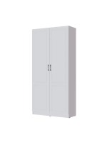 Шкаф распашной Апполия 2-х створчатый белый дуб