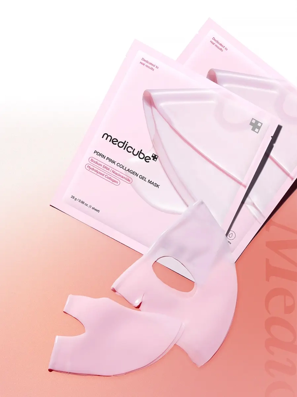 Medicube Укрепляющая гидрогелевая маска с ПДРН и коллагеном PDRN Pink Collagen Gel Mask 28 гр