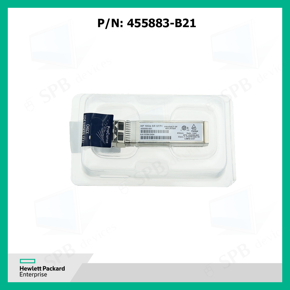 Трансивер HPE BladeSystem c-Class BLc 10Gb SR SFP+ Opt Kit 455883-B21, 455885-001