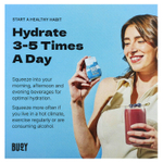 Buoy Hydration, Увлажняющие энергетические капли, усилитель напитка, без добавок, 3 шт. В упаковке, по 60 мл (2 жидк. унц.)