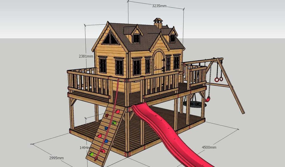 Детский деревянный домик Камилла