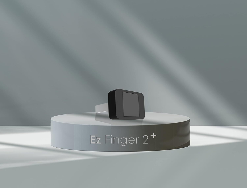 EzFinger2+ Black — Биометрический ключ безопасности с отпечатком пальца Аутентификация FIDO2/U2F для Windows Hello, Google, Office 365 и других платформ