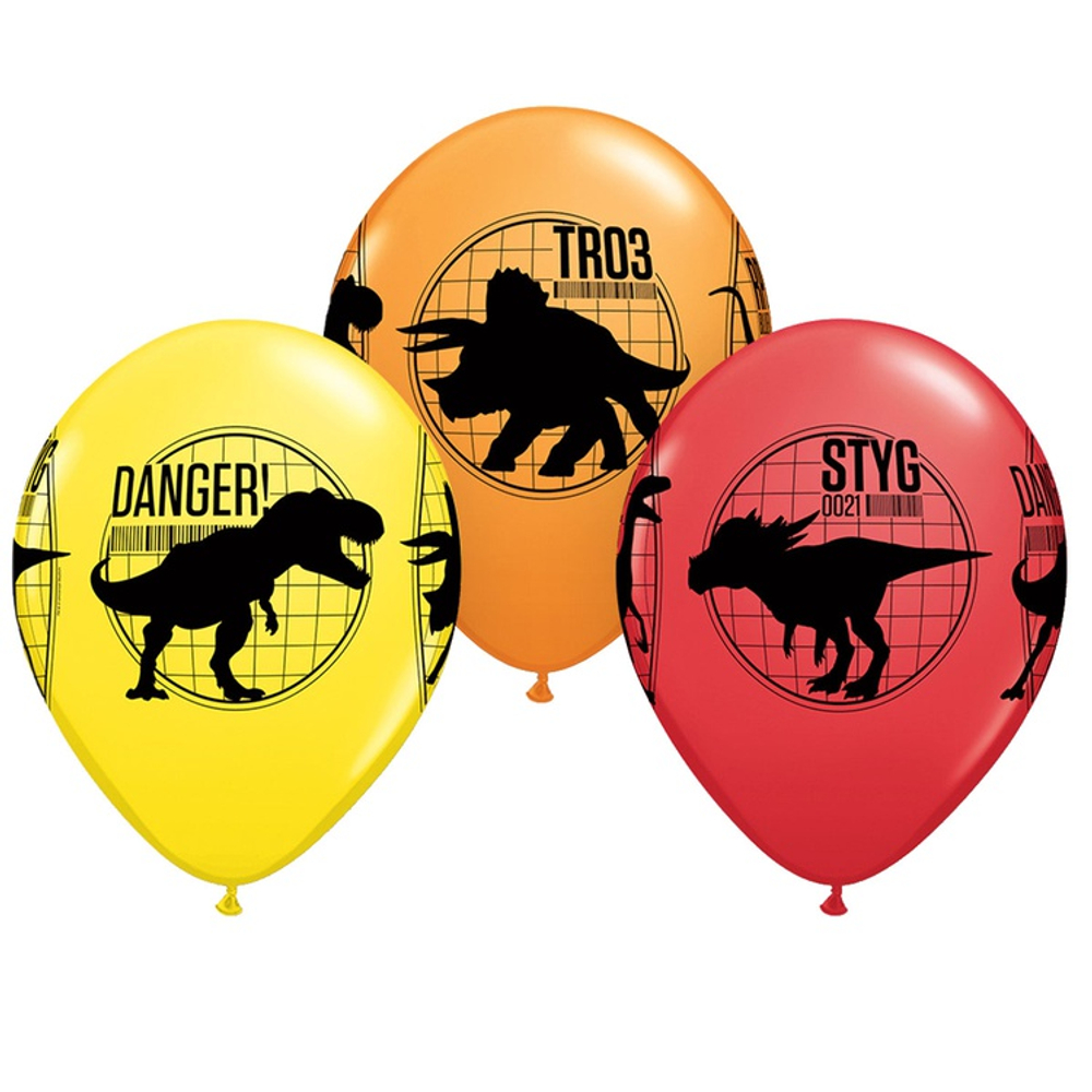 Шар латексный 28см Динозавры Парк Юрског Периода (Ассорти)