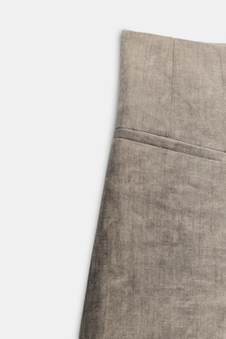 ZARA БРЮКИ-БАЛЛОНЫ ZW COLLECTION, СЕРЫЙ МЕЛАНЖ