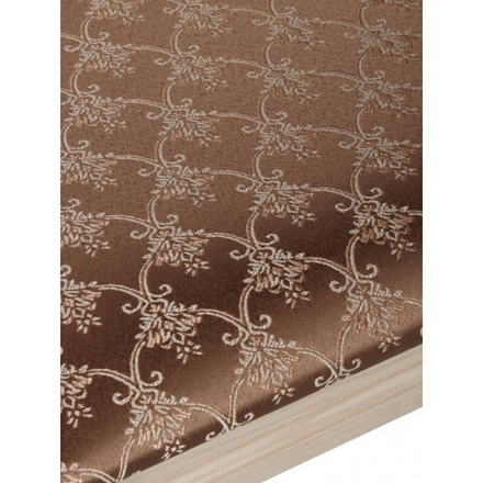 Банкетка "Классик" 350х800 дуб бежевый/коричневая патина/жаккард кремовый КБК80БК