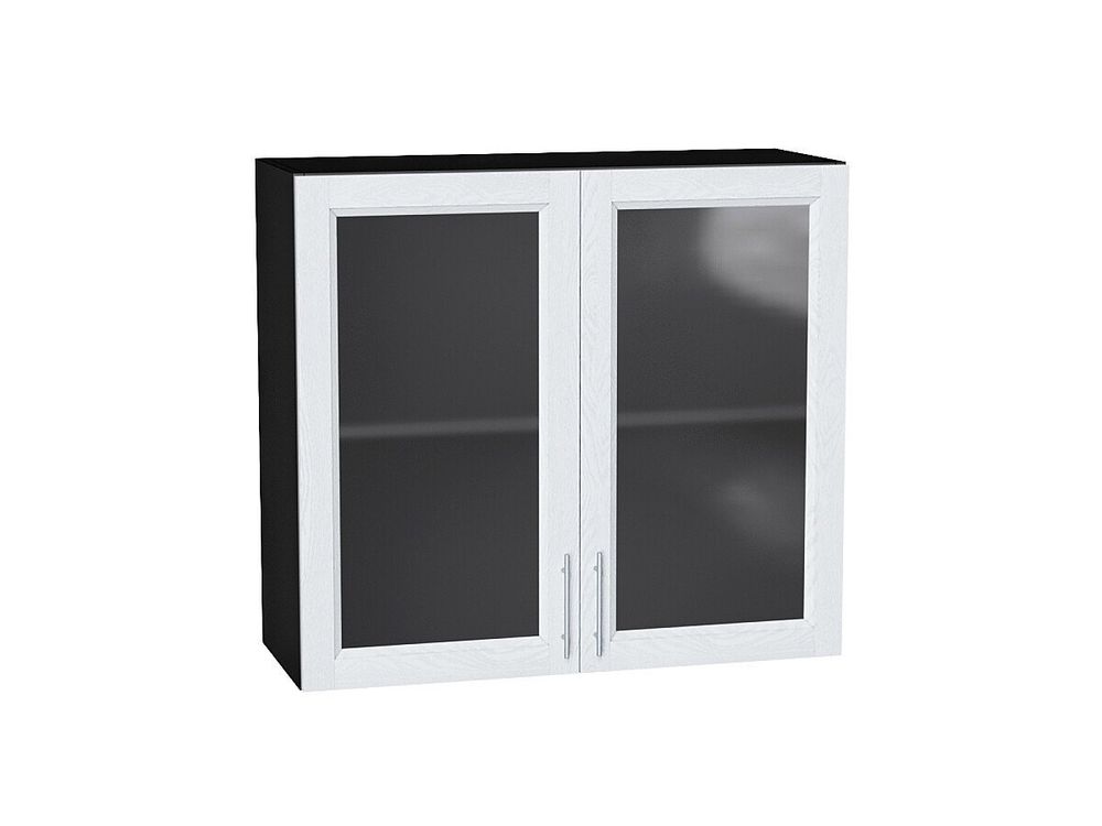 Шкаф верхний с 2-мя остекленными дверцами Сканди