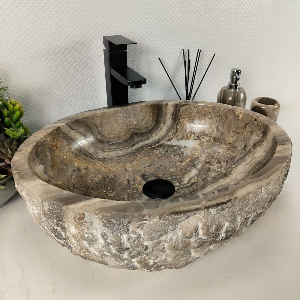 Раковина из оникса Erozy Grey EO-64488 51*41*15 0156
