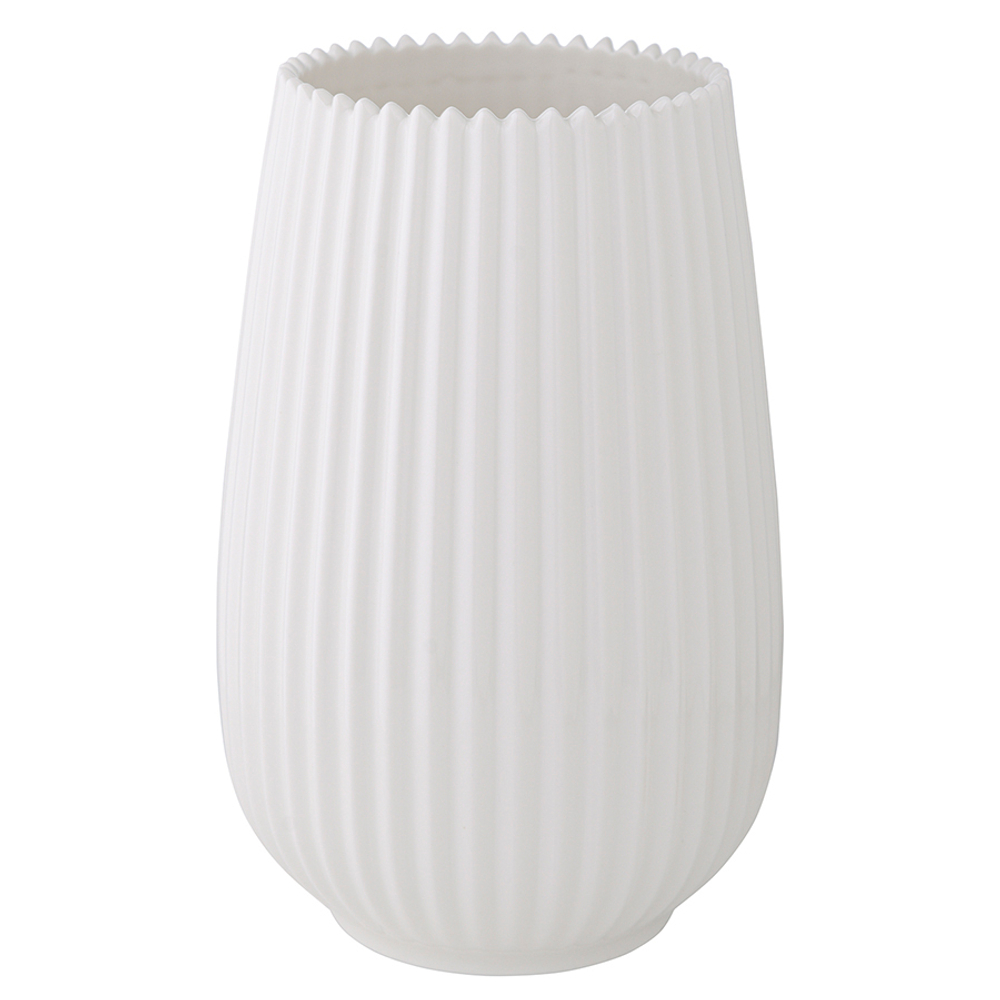 Ваза 20см Tkano Edge белая