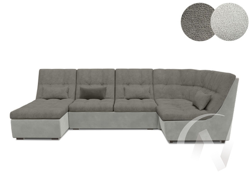 Диван угловой София 2 ДКУ ЗТ латы (Боска VL-1912-05 мокко/Боска VL-1912-02 кремовый; 3 категория)