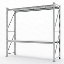 Стеллаж СФМ 2000х2000х800 (2 яруса с настилом) Zn