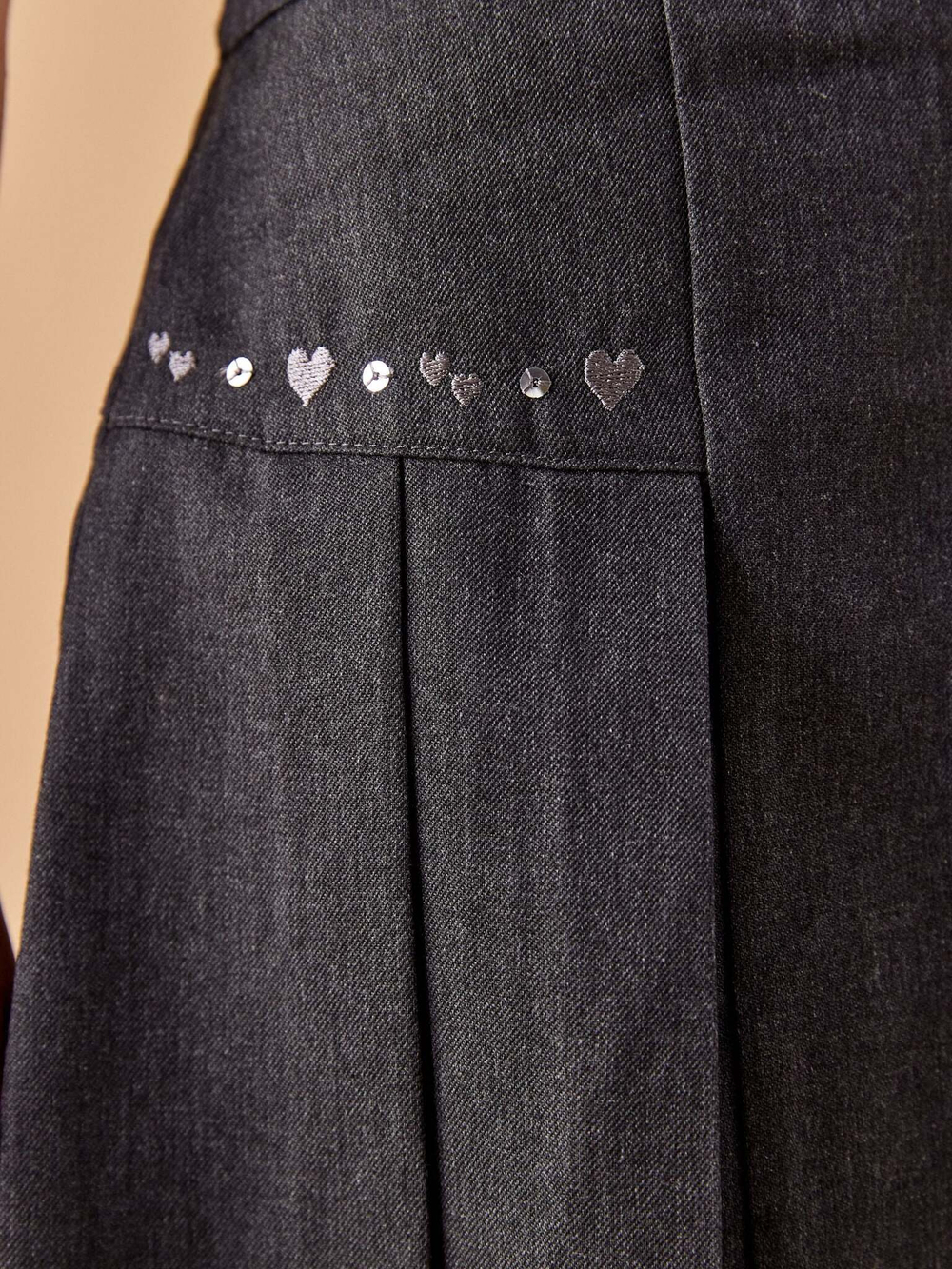 Юбка школьная для девочки Next 602-153, Серый