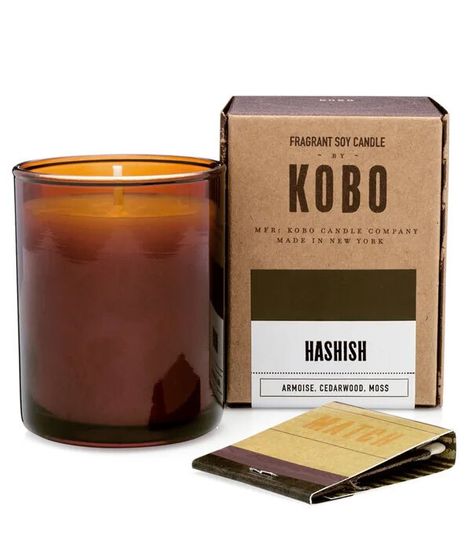 Hashish, свеча Woodblock, Kobo Candles