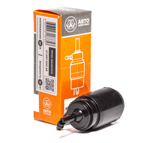 21-297-000 АЕ Насос бачка омывателя, КамАЗ ЕВРО-4, 24 В, 7 л. (ан. 21-297) АвтоЭлектрика