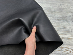 Меркурий цв. Черный / Mercury Nero, толщ. 1,6-1,8 мм, натуральная кожа