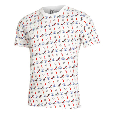 Мужское теннисное поло Quiet Please New York Statement T-Shirt Men - White, Multicoloured