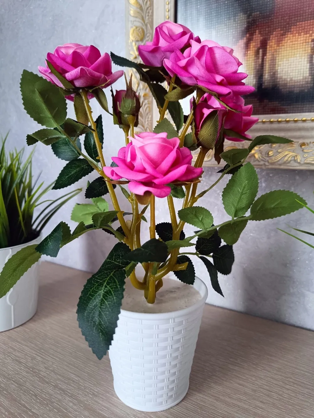 Роза кустовая бархатная, без кашпо.