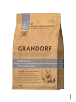 Grandorf (Грандорф) корм сухой беззерновой для собак кролик с индейкой 3 кг