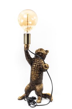 Настольная лампа Кот Эдисон Бронза