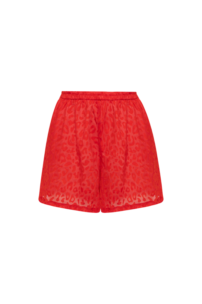 Танга-галочка Basic Leo красный