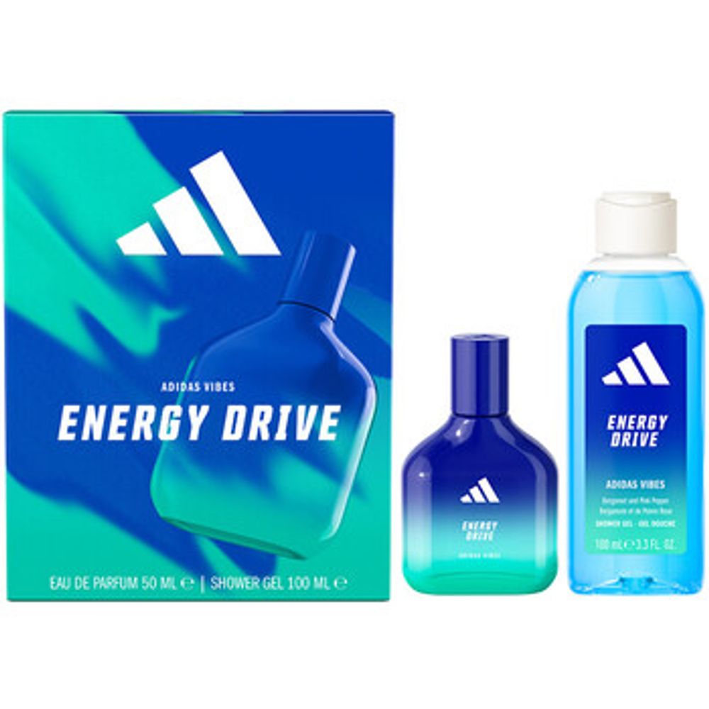 Adidas Vibes Energy Drive Dárková sada EDP 50 ml a sprchový gel 100 ml 50ml
