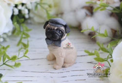 Силиконовая форма Мопс