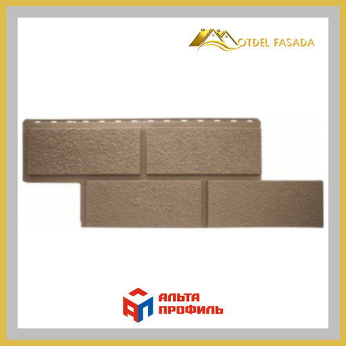 Фасадная панель Альта-Профиль Неаполь ЭКО  Бежевый  1000*0,43мм 0,43м2