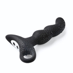 Черный силиконовый анальный вибромассажер-ёлочка Erokay (Цвет: черный)