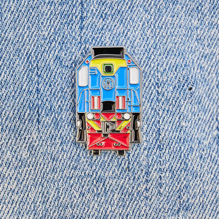 Значок тепловоз ТЭМ18 синий