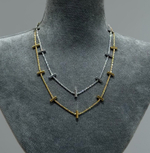 Цепочка ШИПЫ gold