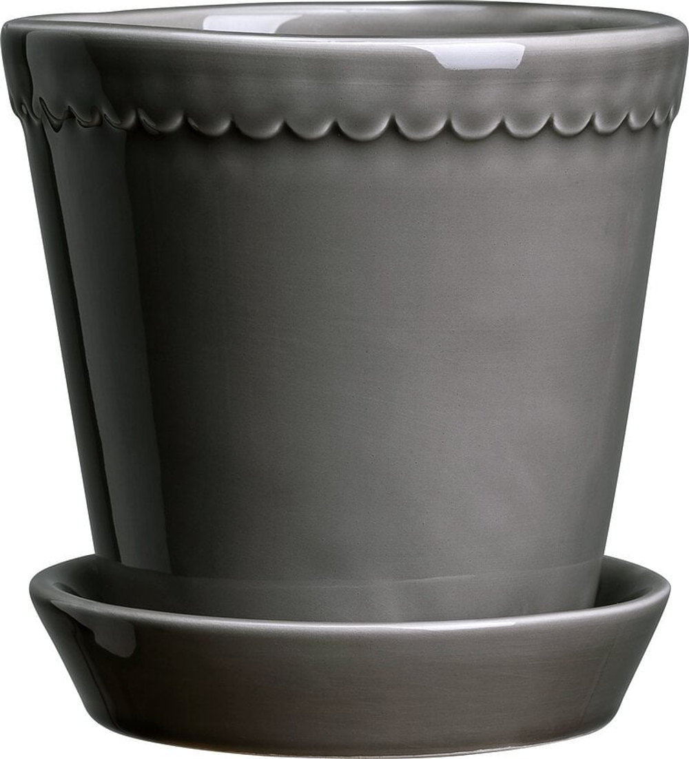 Горшок Bergs Potter Helena, керамика, 18 см, серый