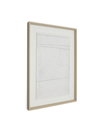 Durkan Абстрактная картина на переработанной бумаге белая 50 x 70 см