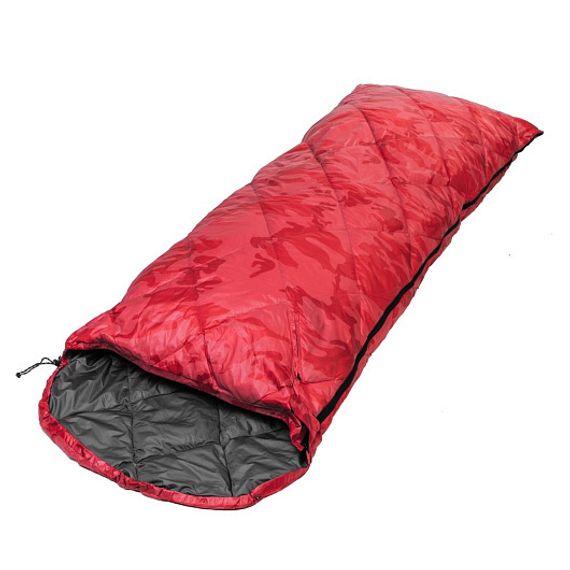 Спальный мешок пуховый PREMIER 210х72см (t-5C) красный (PR-SB-210x72-R)