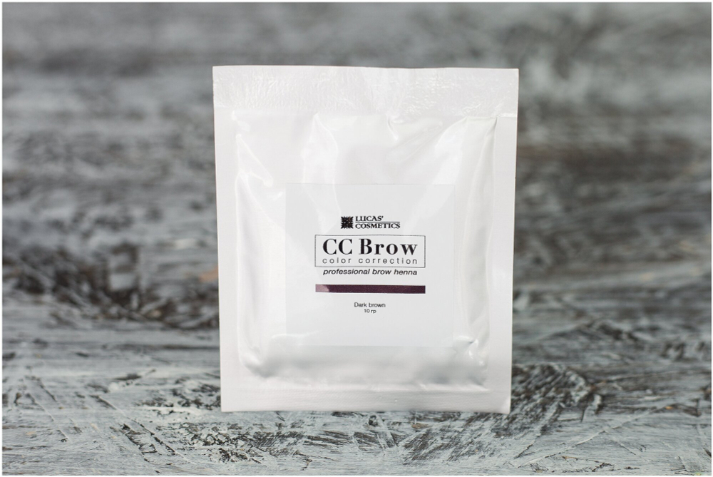 Хна для бровей (dark brown) в саше (темно-коричневый), 10 гр