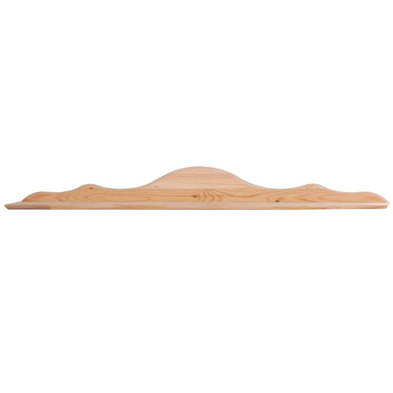 Полка настенная 111х15х12, Бритта, для книг декораций, в гостиную, прихожую, детскую, спальню, массив сосны, в натуральной отделке, Dipriz